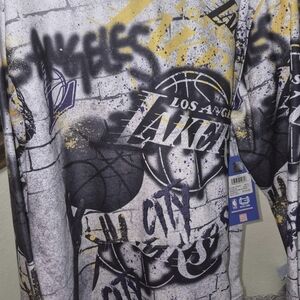 NBA Los Angeles Lakers Gray, Black & Yellow Kids Hoodie